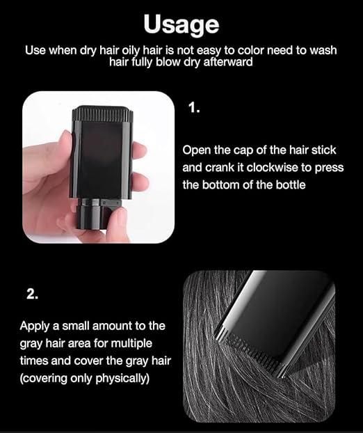 Zendex Hairdressing Wand – Instant Grey Hair Coverage for Men & Women | Waterproof & Sweat-Proof