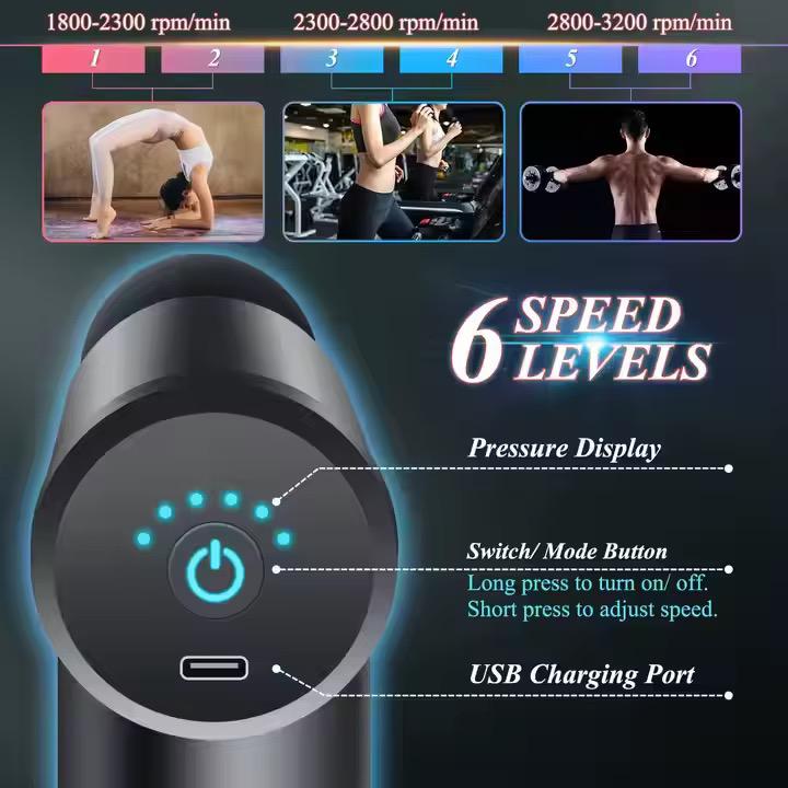 Portable Massage gun™ | Deep tissue Massager | for Pain Relief, Gym Recovery, Neck & Shoulder