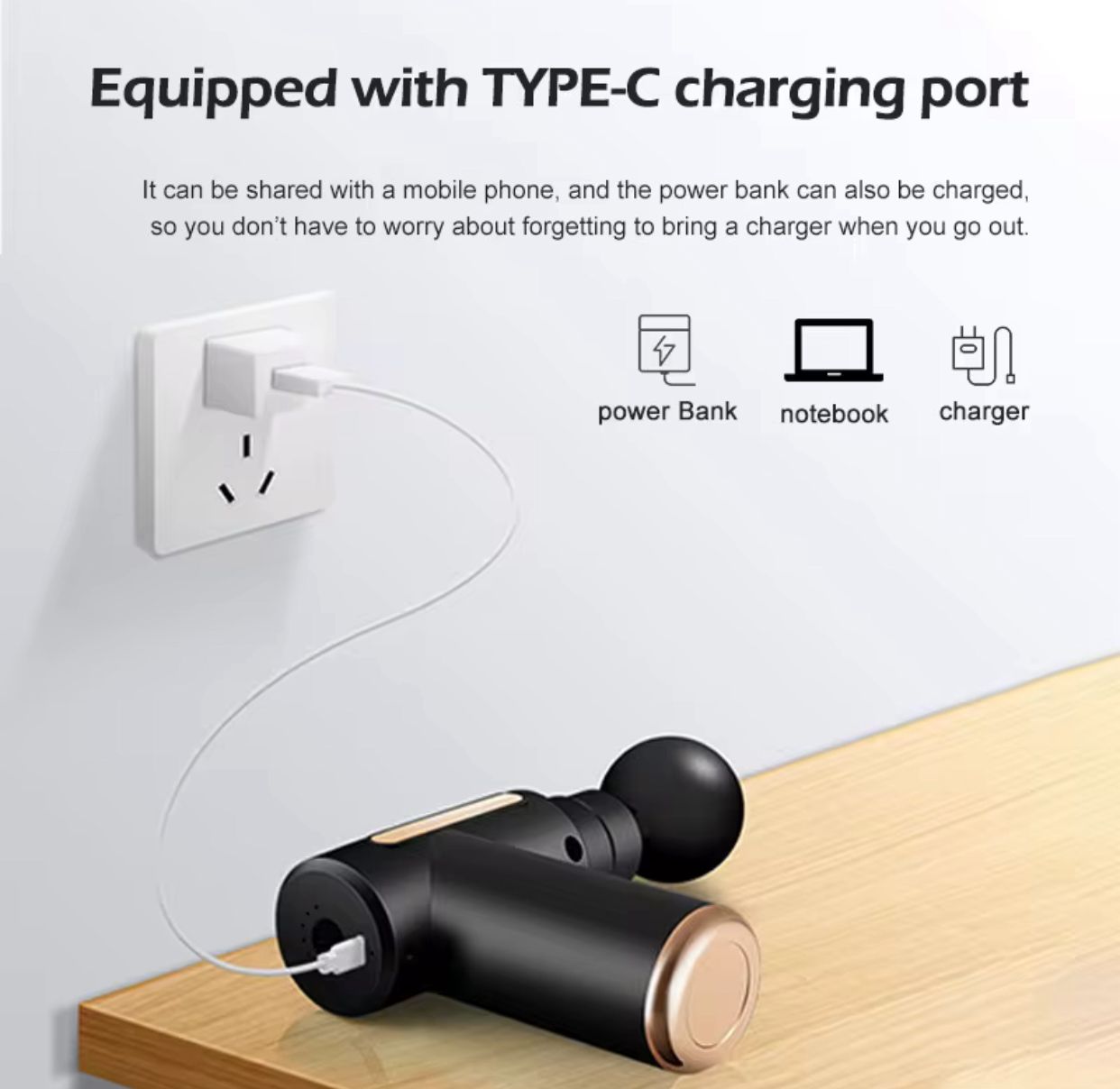 Portable Massage gun™ | Deep tissue Massager | for Pain Relief, Gym Recovery, Neck & Shoulder